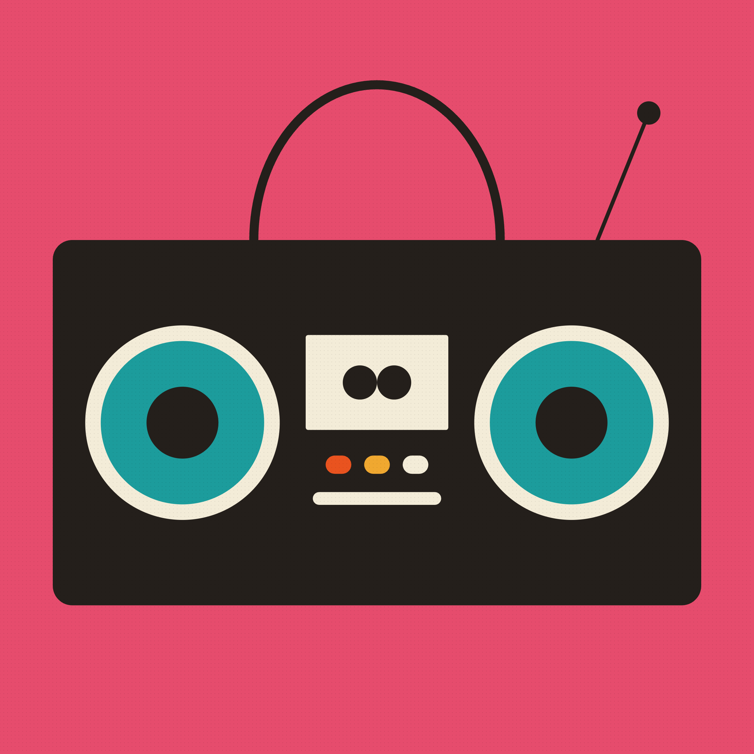 Retro Boombox Graphic Tee | Women's Boxy Tee